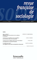 Revue francaise de sociologie 62-1
